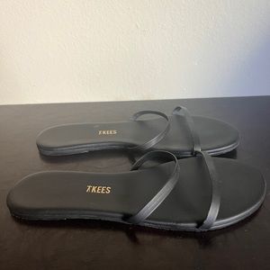 TKEES Gemma Black Sandals - size 8 - BRAND NEW